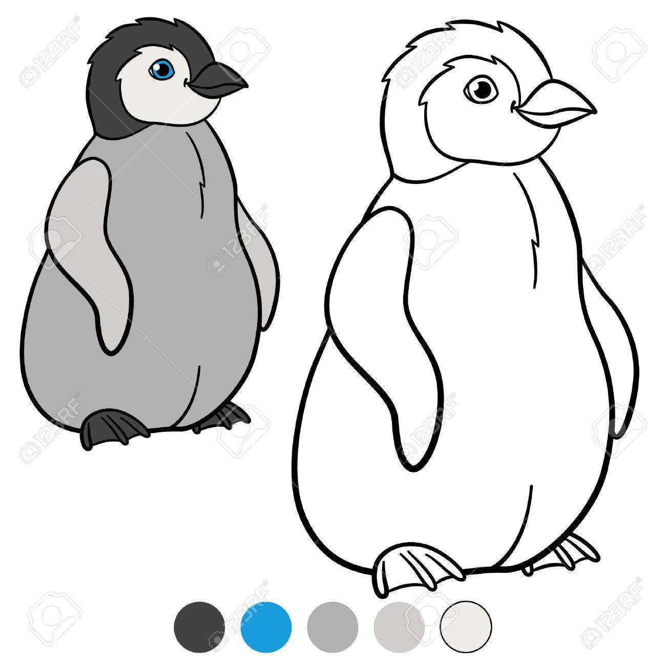 Baby Penguin Coloring Page
 Baby Penguin Coloring Pages