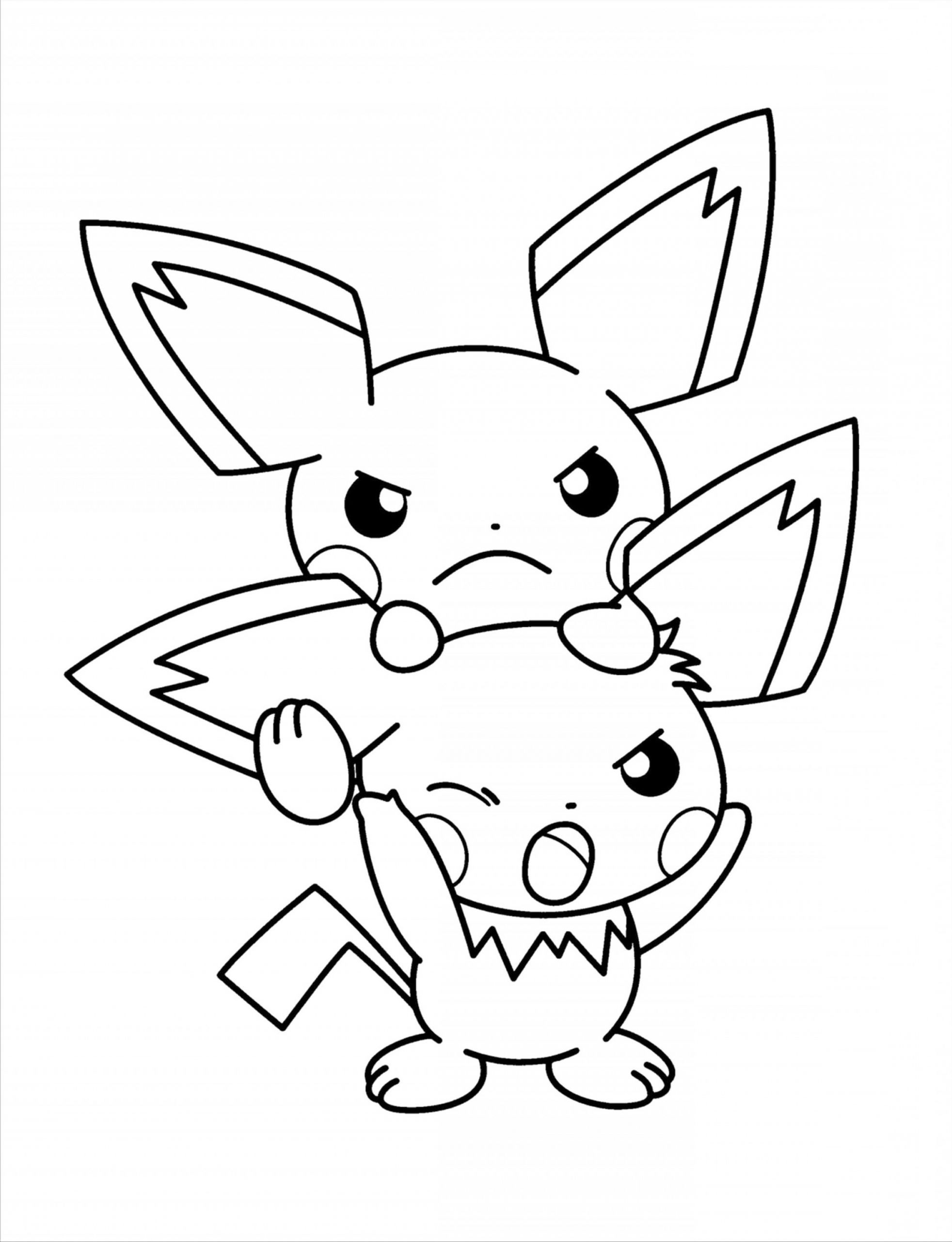 Baby Pikachu Coloring Pages
 Pikachu Vector Black And White