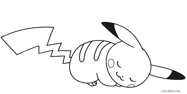Baby Pikachu Coloring Pages
 Printable Pikachu Coloring Pages For Kids