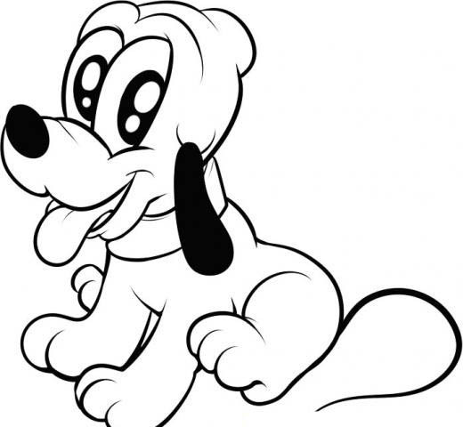 Baby Pluto Coloring Pages
 Baby Pluto Coloring Pages