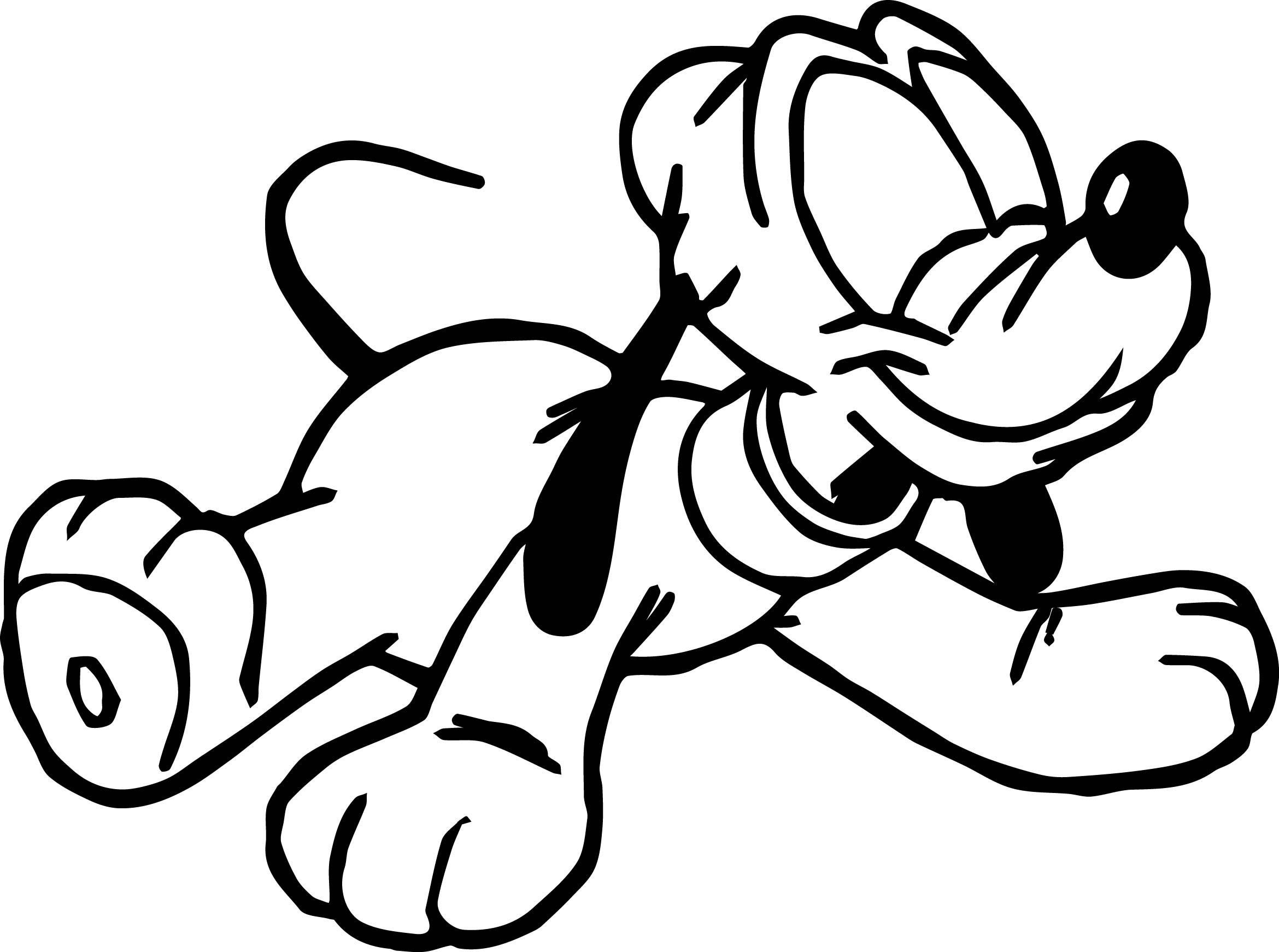 Baby Pluto Coloring Pages
 Happy Baby Pluto Coloring Page