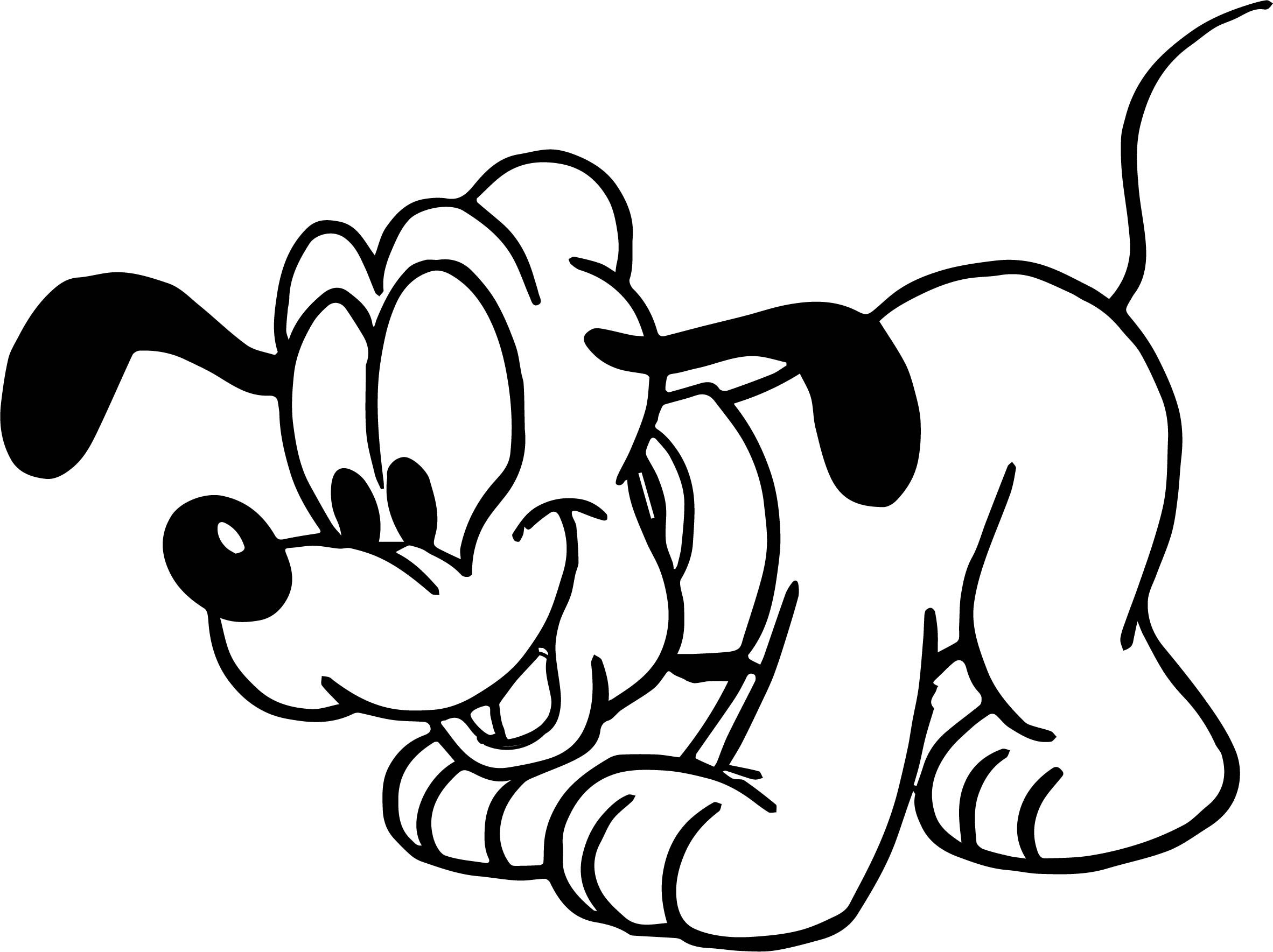 Baby Pluto Coloring Pages
 Looking Baby Pluto Coloring Page