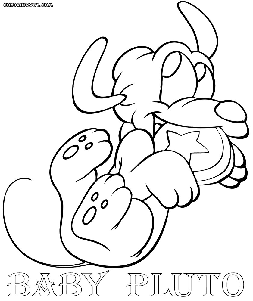 Baby Pluto Coloring Pages
 Pluto Baby coloring pages