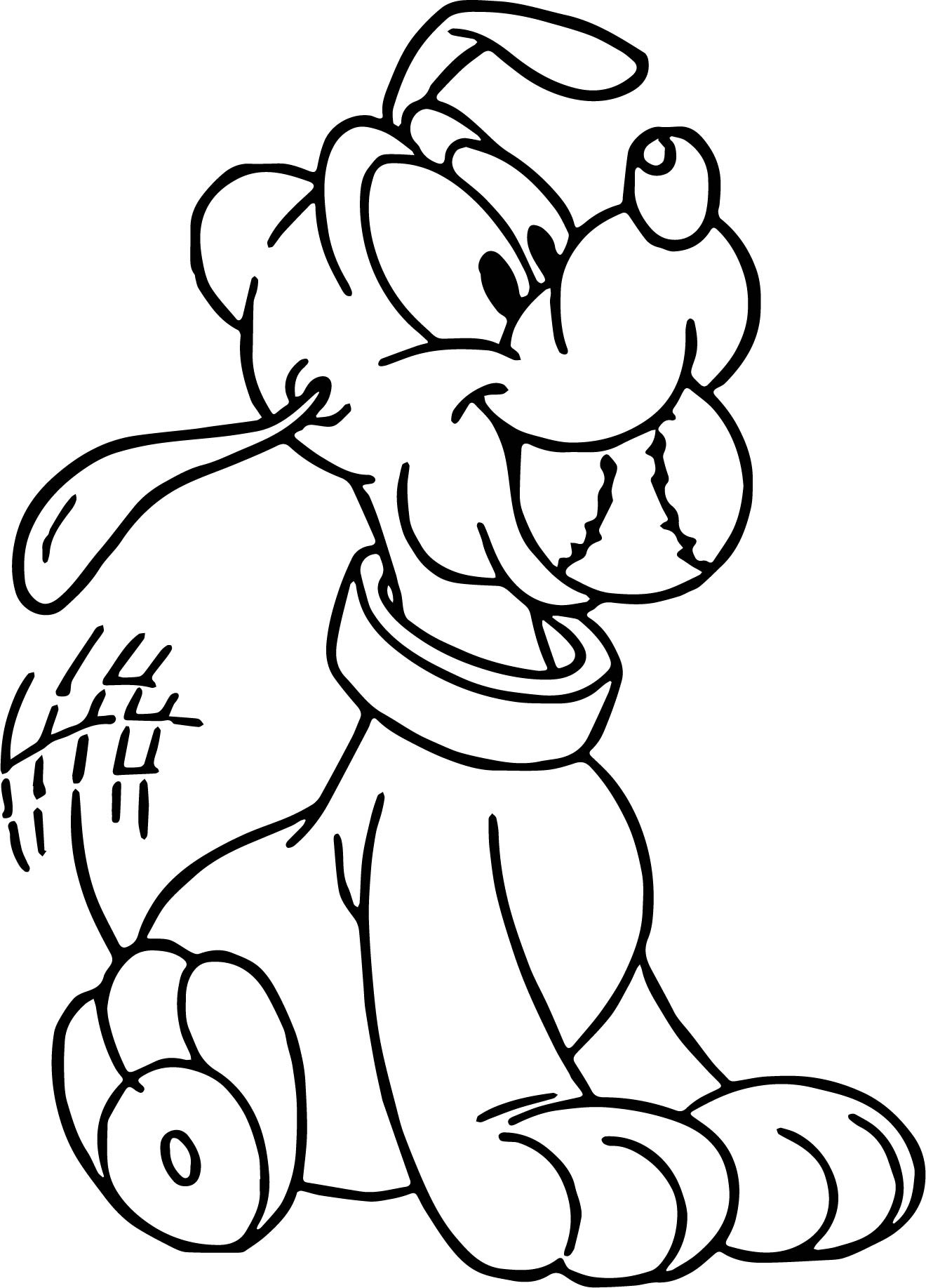 Baby Pluto Coloring Pages
 Baby Pluto Catch Ball Coloring Page