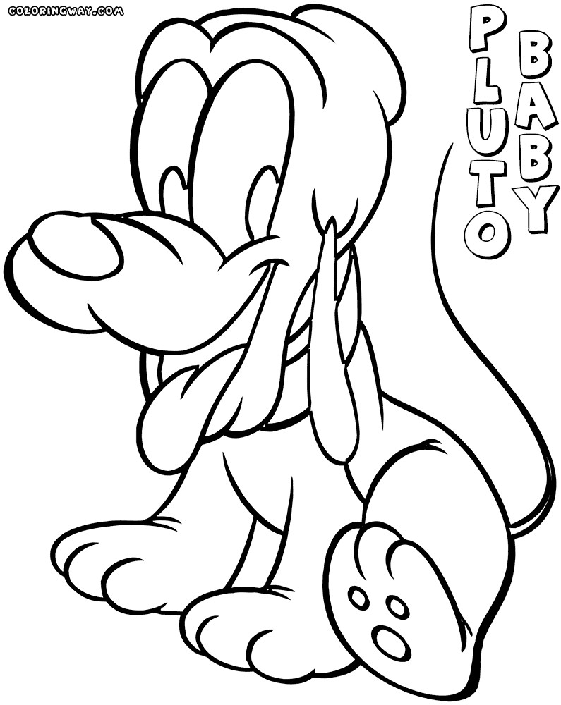 Baby Pluto Coloring Pages
 Pluto Baby coloring pages