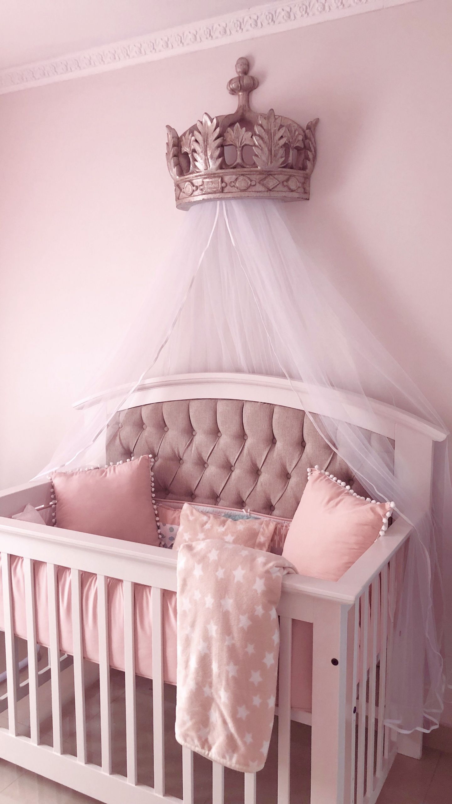 Baby Princess Room Decor
 Princess nursery crown canopy