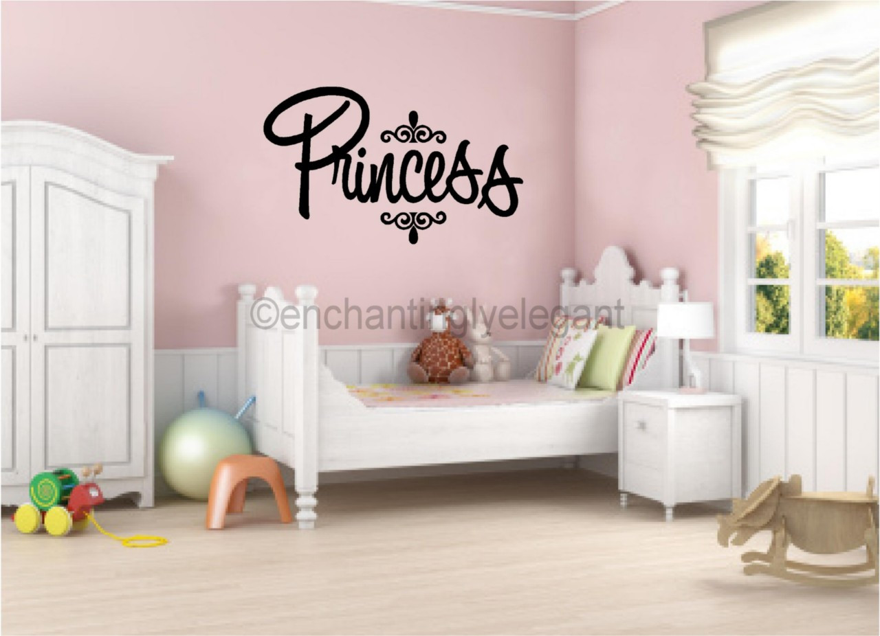 Baby Princess Room Decor
 Princess Vinyl Decal Wall Sticker Words Lettering Nursery