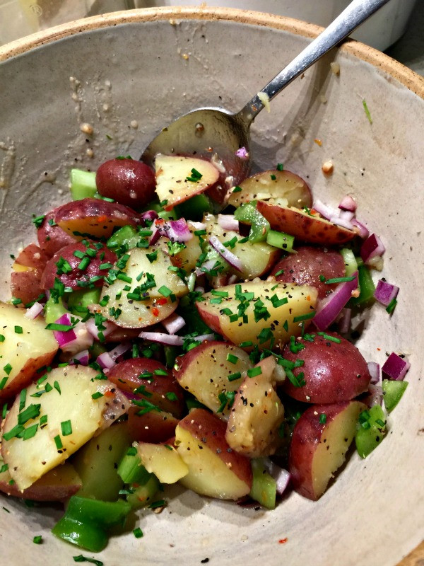 Baby Red Potato Salad Recipes
 Baby Potato Salad with Warm Italian Dressing