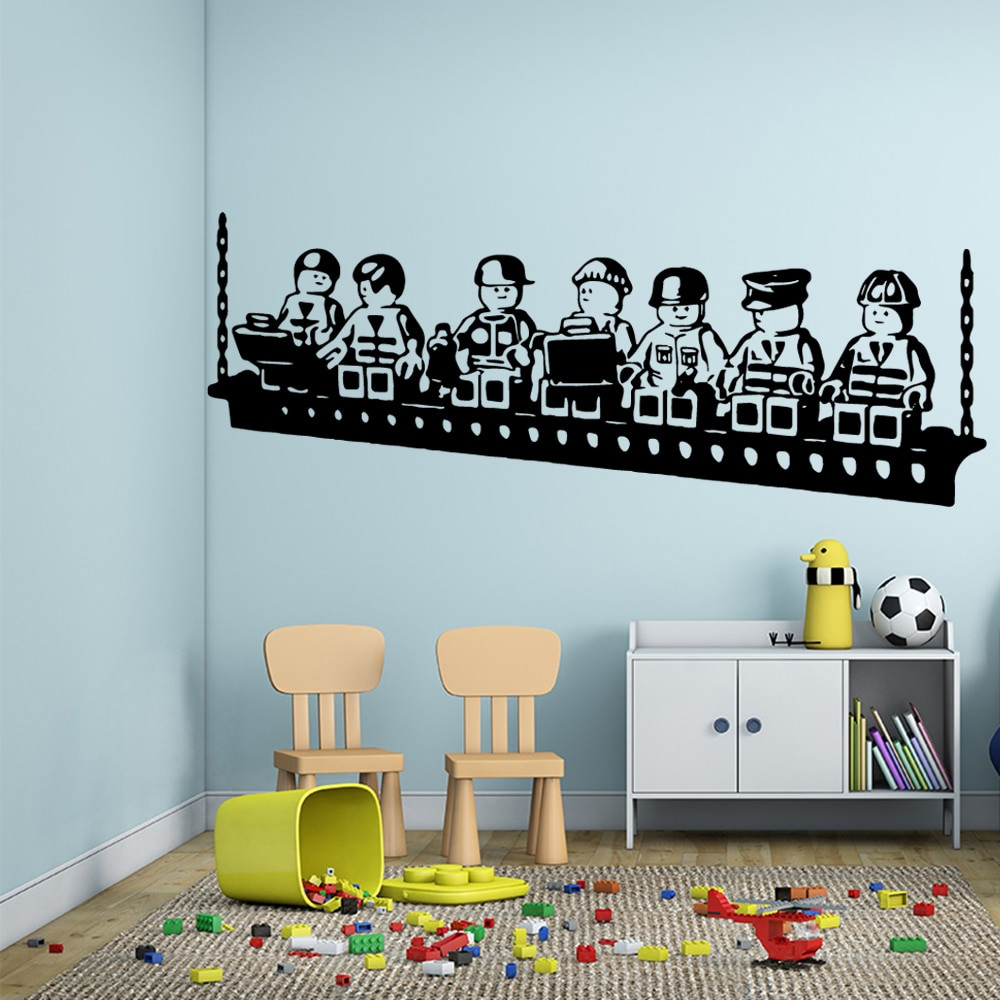 Baby Room Decoration Game
 Cartoon LEGO Game Vinyl Wall Sticker Poster Decor For Baby