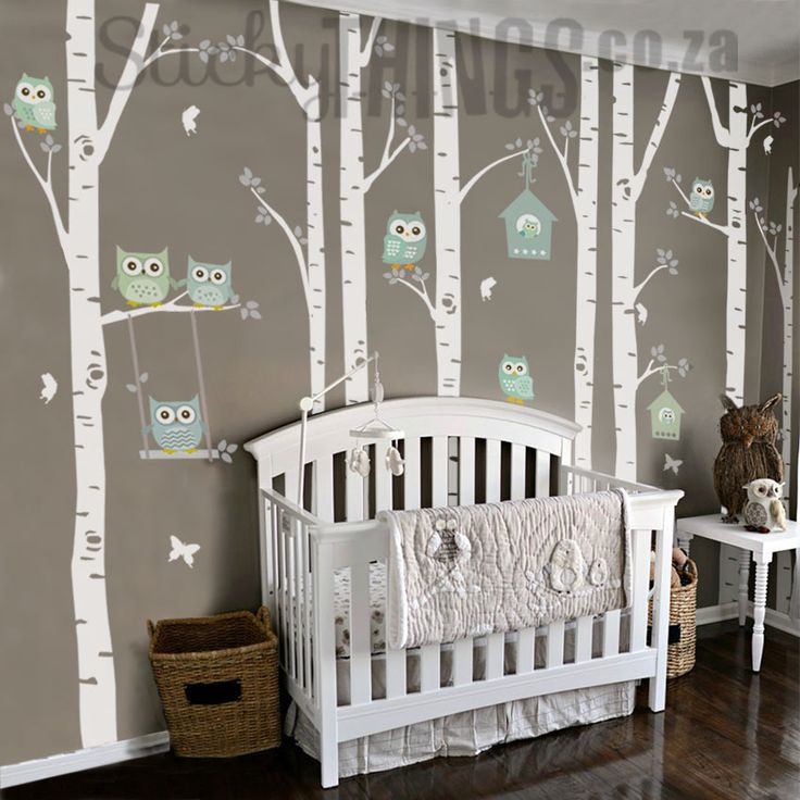 Baby Room Owl Decor
 The Owl Nursery Wall Vinyl Forest Owl Nursery Wall