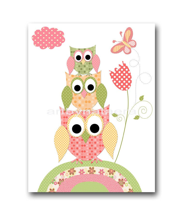 Baby Room Owl Decor
 Baby Wall Art Baby Girl Room Decor Owls Baby Girl Nursery