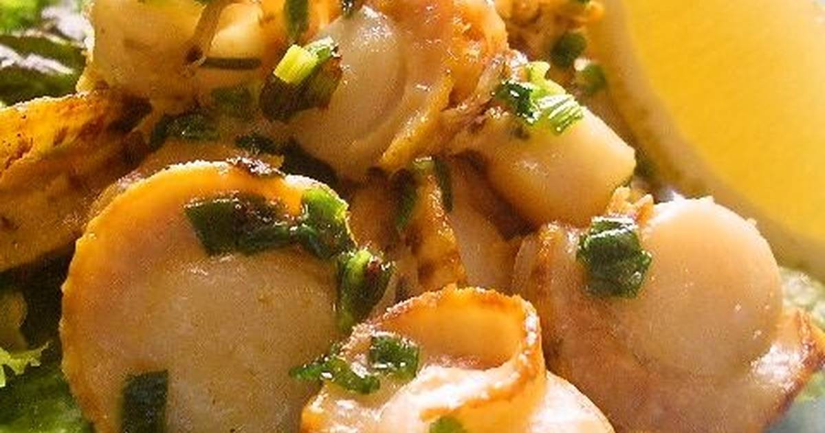 Baby Scallop Recipes
 Baby Scallops with Green ions and a Salty Lemon Sauce