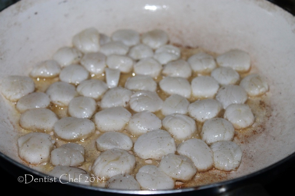 Baby Scallop Recipes
 Roasted Garlic Pasta Spaghetti with Pan Seared Baby