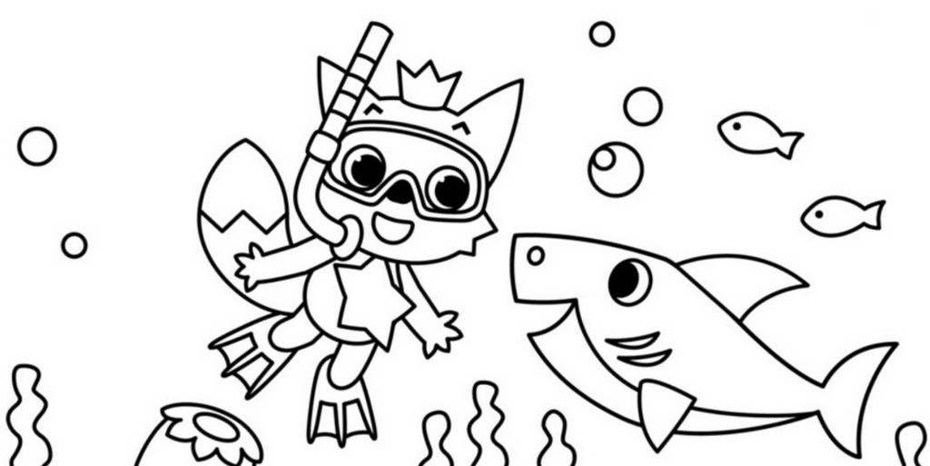 Baby Shark Coloring Book
 pinkfong and baby shark coloring sheet printable