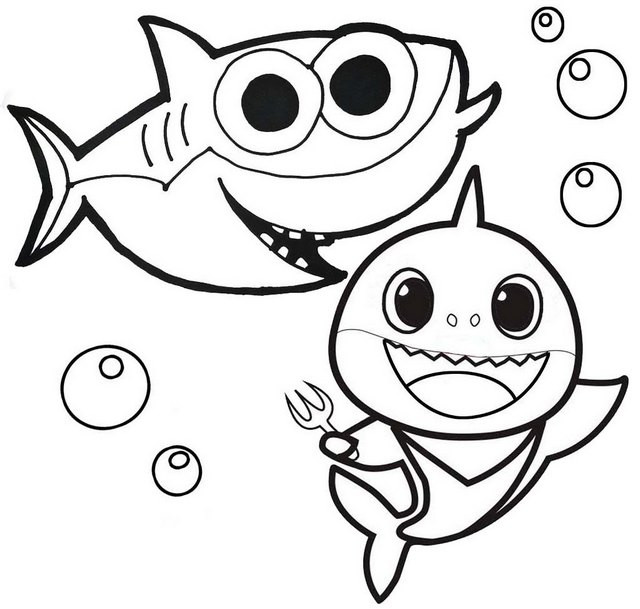 Baby Shark Coloring Page
 Amazing Baby Shark Coloring Page