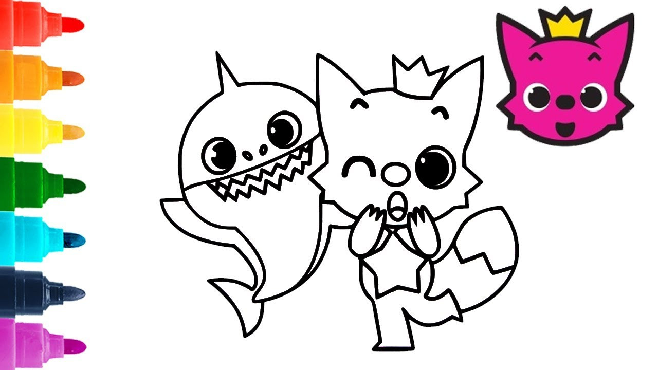 Baby Shark Coloring Page
 Pinkfong & Baby Shark Coloring Pages for Kids