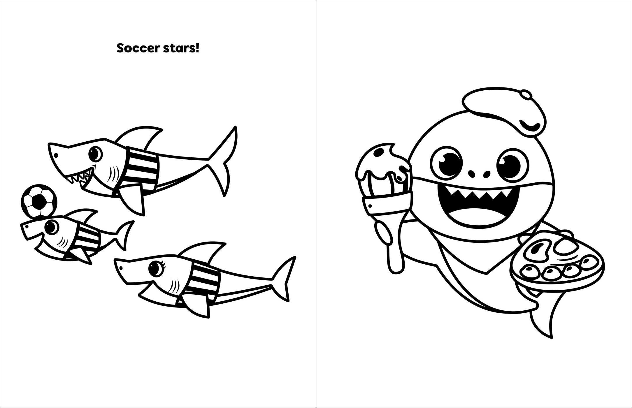 Baby Shark Coloring Page
 Pinkfong Baby Shark My First Big Book of Coloring