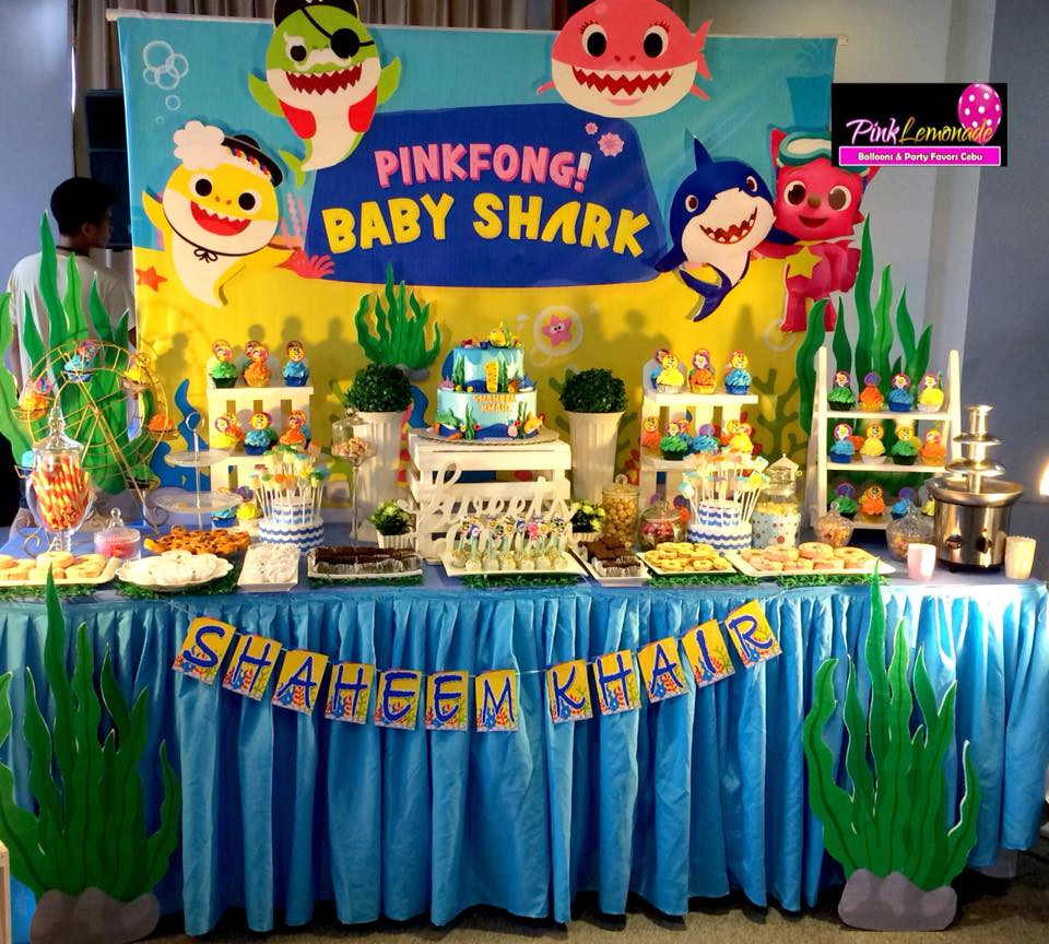 Baby Shark Party Decorations
 Pink Lemonade Balloons and Party Favors Cebu Baby Shark