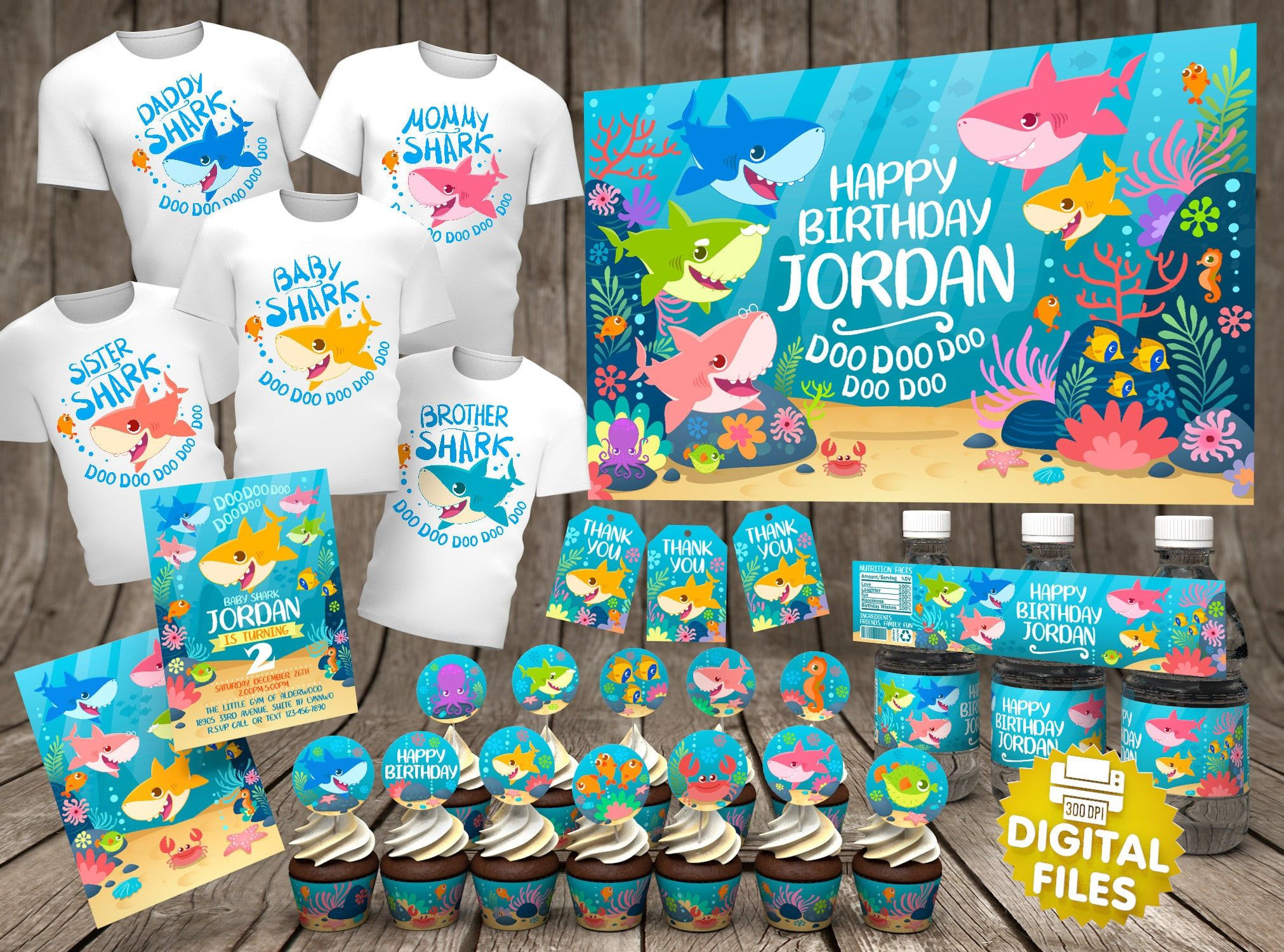 Baby Shark Party Decorations
 All of the Party Supplies You Need to Throw Your Child a