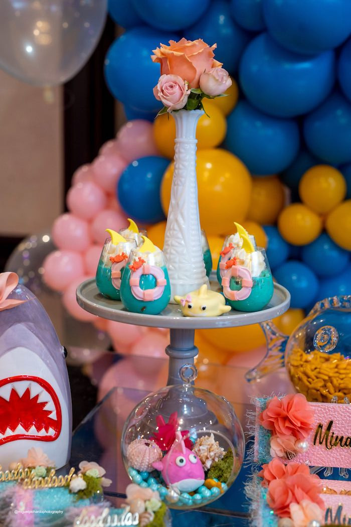 Baby Shark Party Decorations
 Kara s Party Ideas Baby Shark Birthday Party
