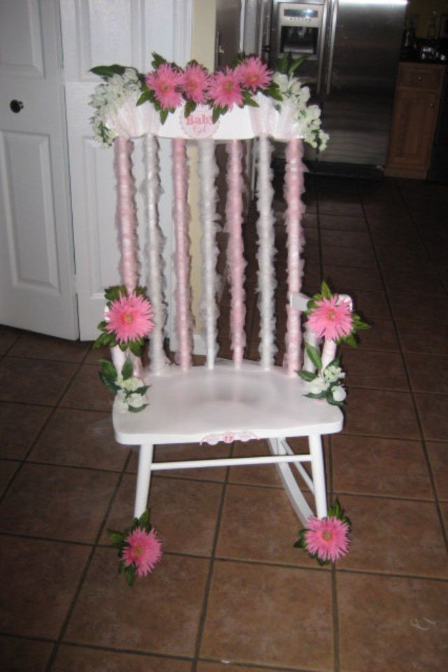 Baby Shower Chair Decoration Ideas
 Baby Shower Decorated Rocking Chair