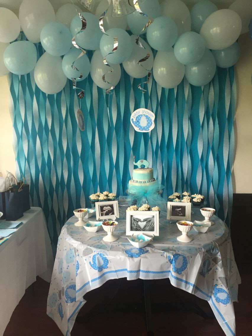 Baby Shower Decorating Ideas For Boys
 Baby Boy Elephant Baby Shower