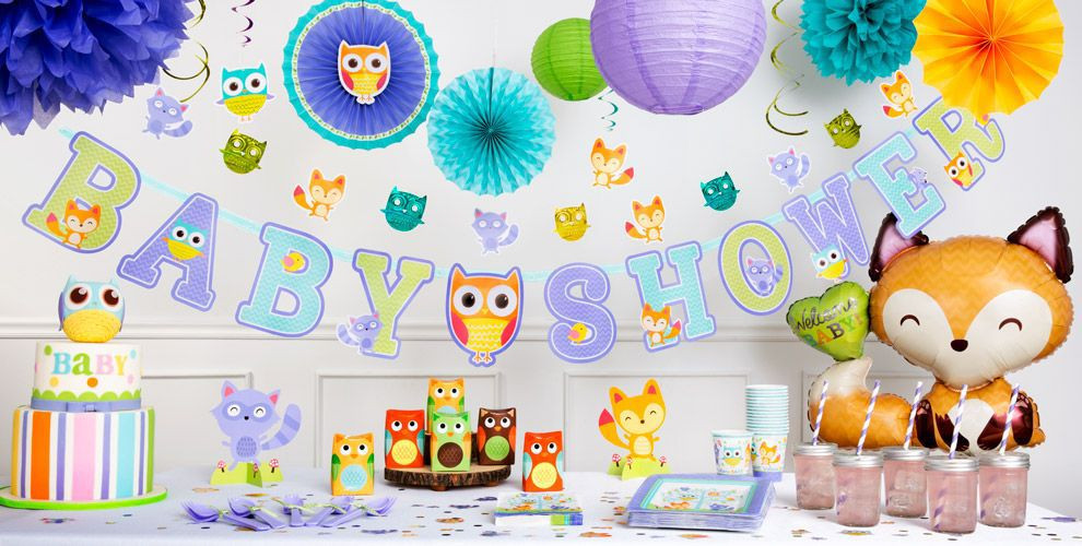 Baby Shower Decorations Party City
 Woodland Baby Shower Decorations Party City