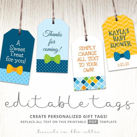 Baby Shower Gift Tag Template
 Baby boy t tags favor tags template printable cutouts