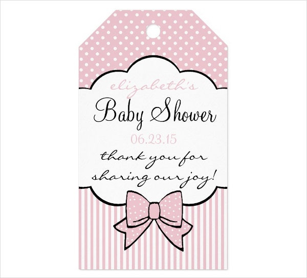 Baby Shower Gift Tag Template
 9 Thank You Gift Tags PSD Vector EPS