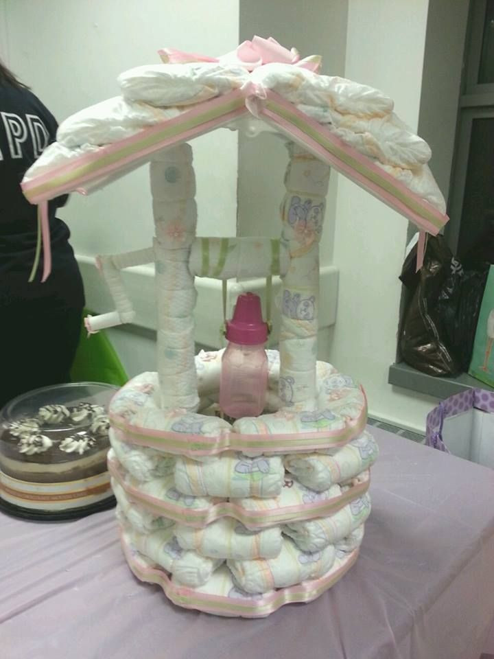 Baby Shower Wishing Well Gift Ideas
 142 best images about CESTA DE PAÑALES on Pinterest