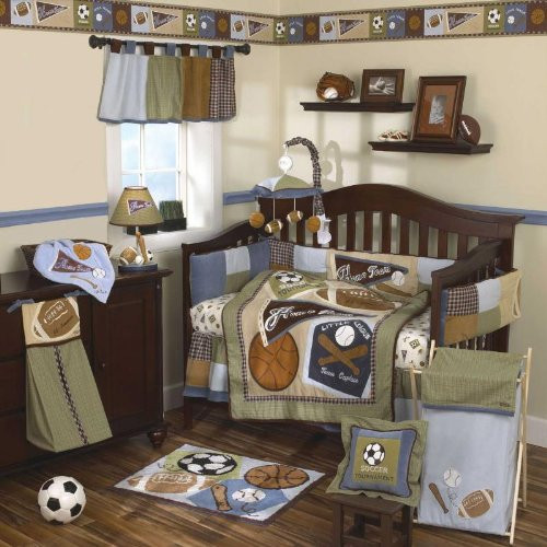 Baby Sports Decor
 Nursery Room Ideas Sport Theme Baby Crib Bedding Set