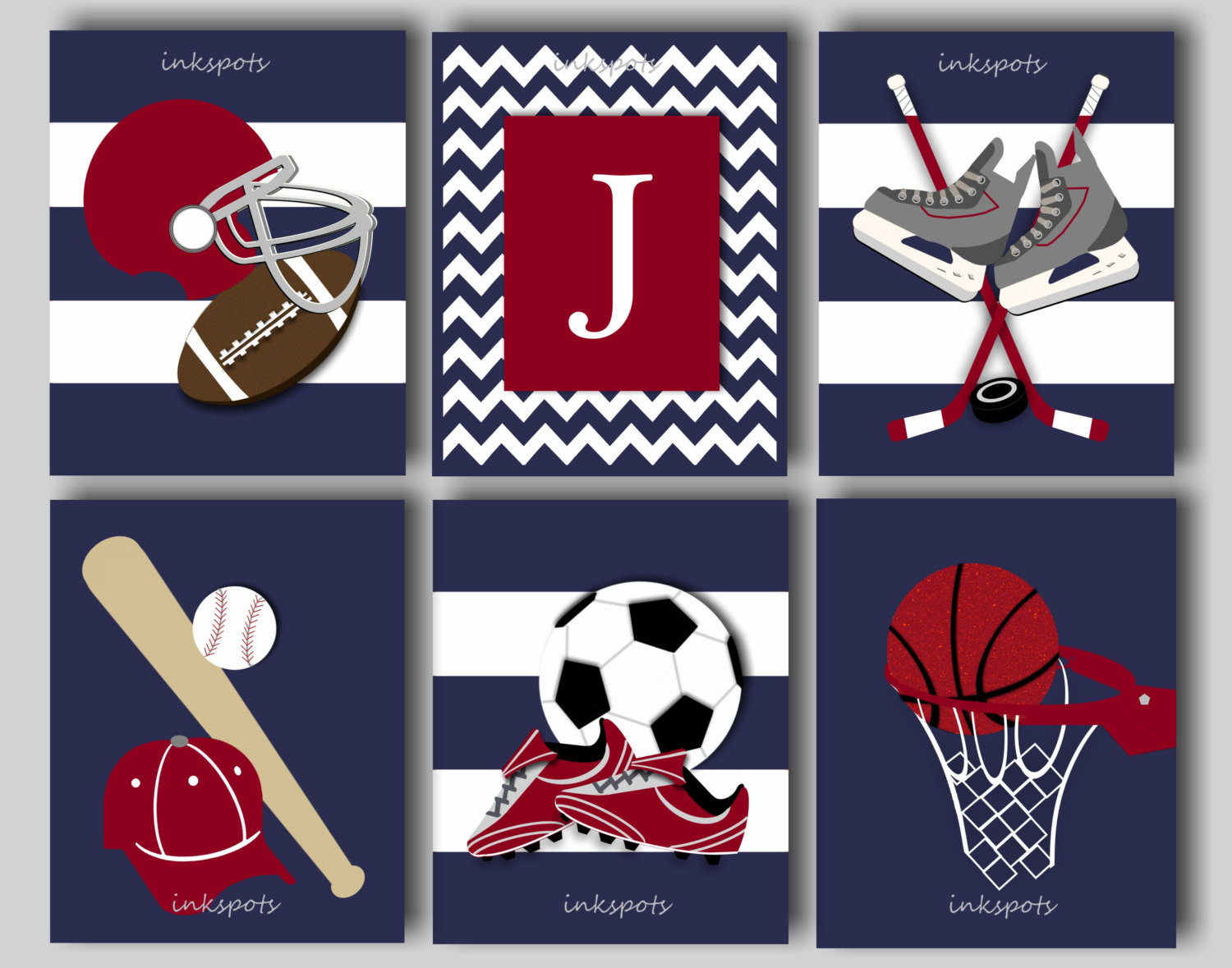 Baby Sports Decor
 Baseball Art Baseball Nursery Baseball Decor Football Wall