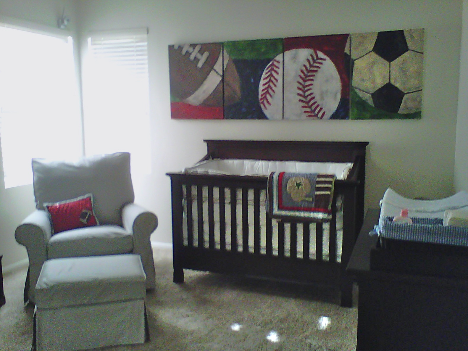 Baby Sports Decor
 Dear Weekend My Client s Sports Themed Nursery