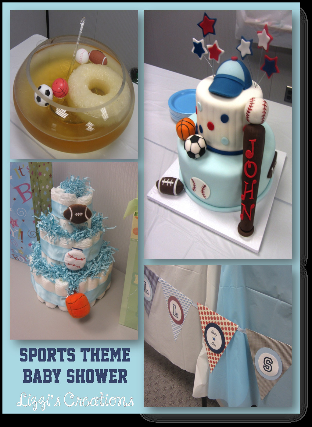 Baby Sports Decor
 Lizzi s Creations Sports Theme Baby Shower