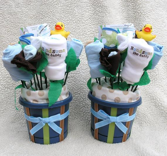 Baby Twins Gift Ideas
 Baby Bouquets for Twin Boys Unique Gift Baby by babyblossomco