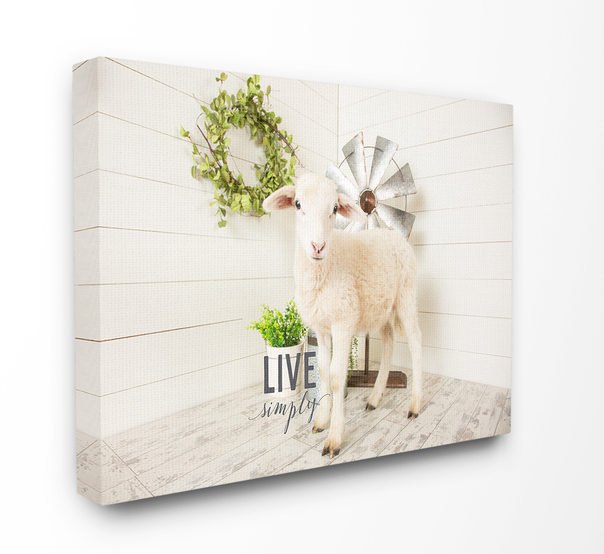 Baby Wall Decor Walmart
 The Stupell Home Decor Live Simply Baby Sheep with