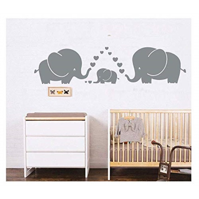 Baby Wall Decor Walmart
 mafent tm three cute elephants parents and kid family