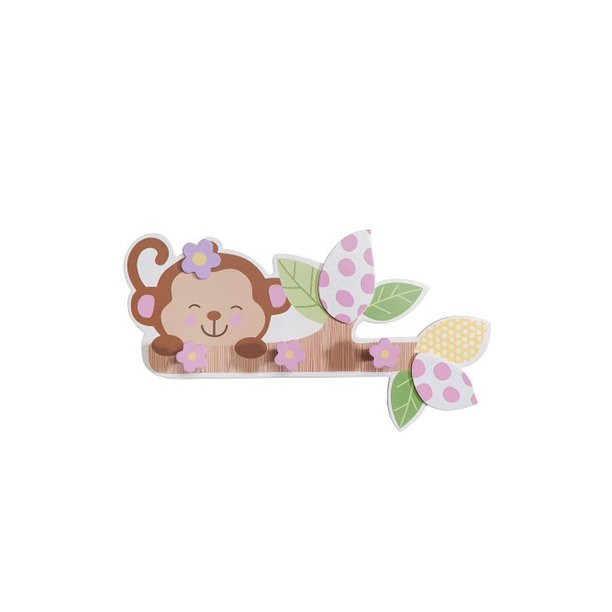 Baby Wall Decor Walmart
 Babies"R"Us Wooden Baby Girl Monkey Wall Decor Pink