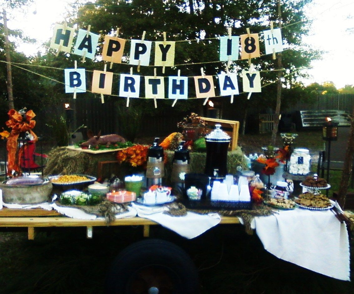 Backyard 18Th Birthday Party Ideas
 My son s 18th Birthday Party Wagon