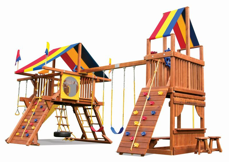 Backyard Adventures Omaha
 Backyard Playworld Castle Series Rainbow Play Systems