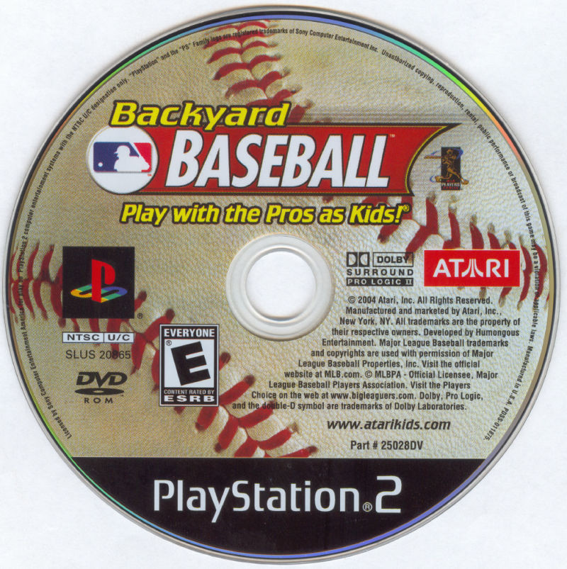 Backyard Baseball Ps2
 Backyard Baseball 2004 PlayStation 2 box cover art