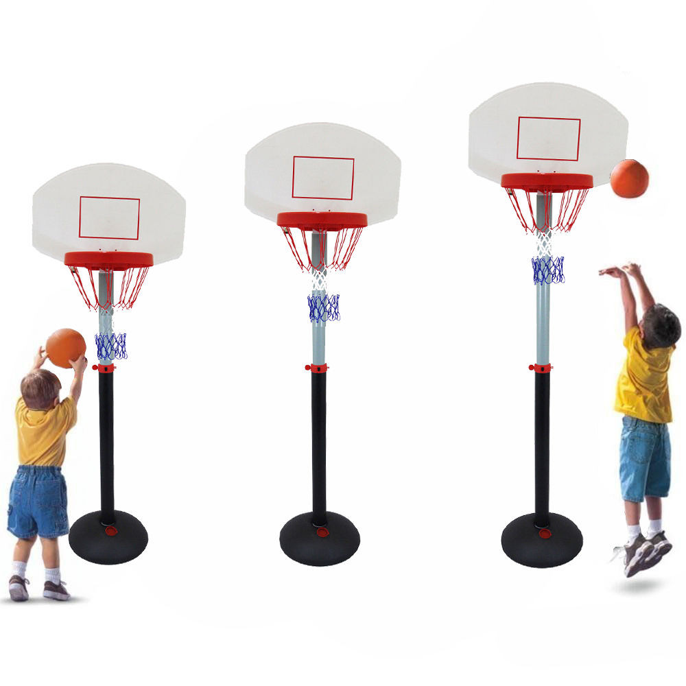 Backyard Basketball Hoop
 Adjustable Height Indoor Outdoor Basketball Hoop Kids