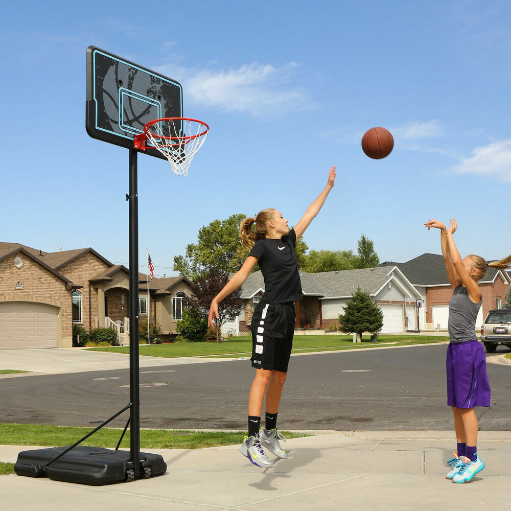 Backyard Basketball Hoop
 Portable Basketball Hoop Goal Adjustable 44 Inch Backboard