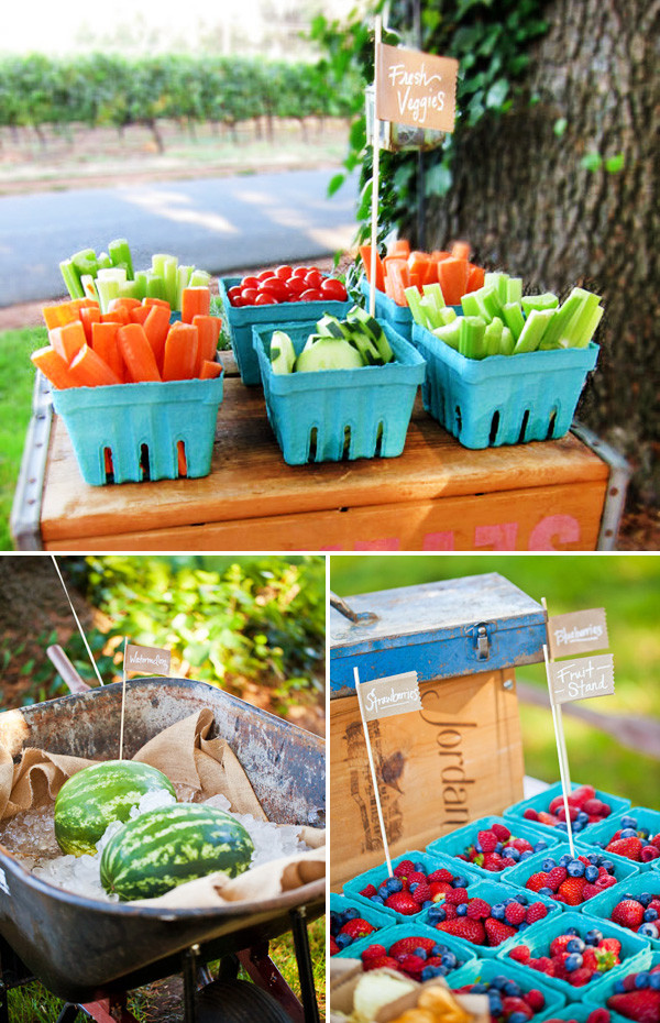 Backyard Bbq Decoration Ideas
 Farmer s Market Inspired Backyard BBQ First Birthday