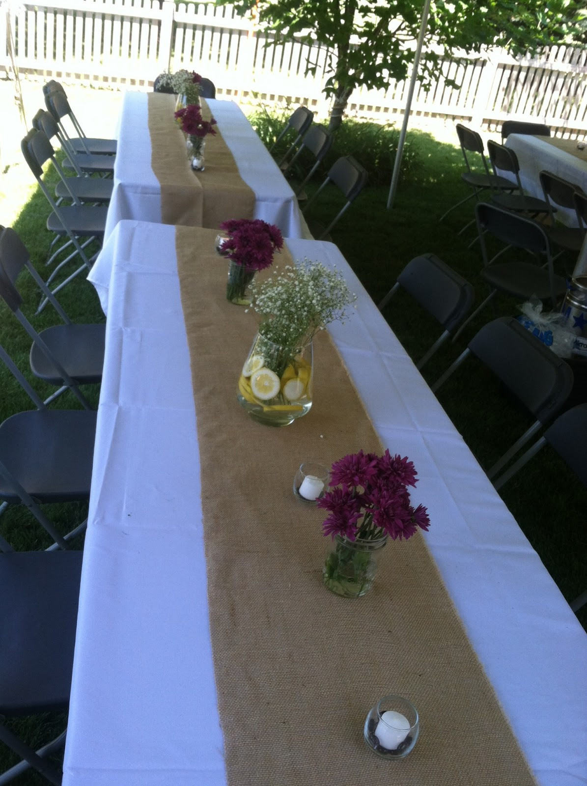 Backyard Bbq Decoration Ideas
 Backyard BBQ Wedding Reception