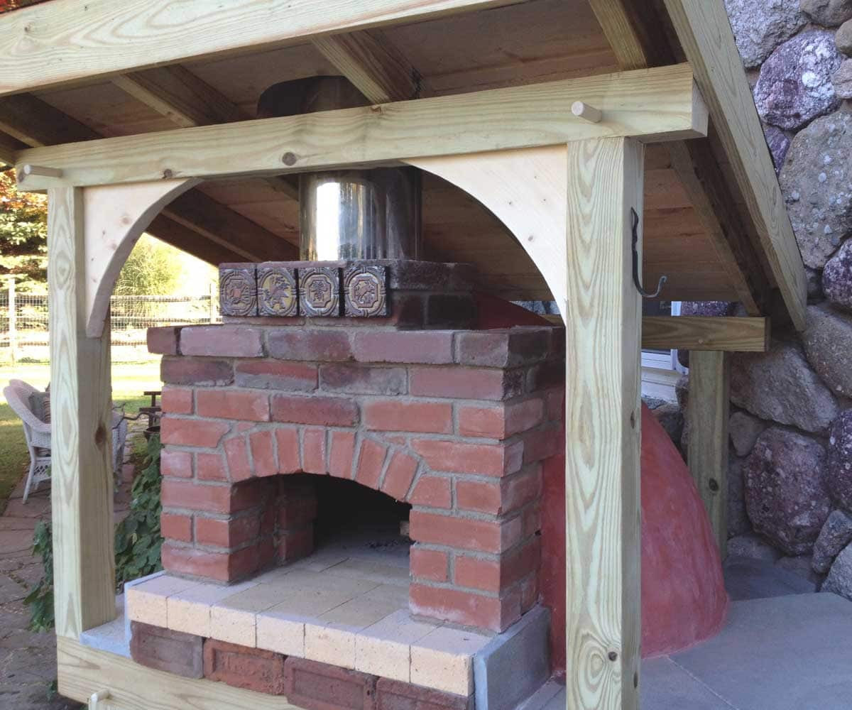 Backyard Brick Oven
 Ray’s Backyard Brick Oven Hearth Timber