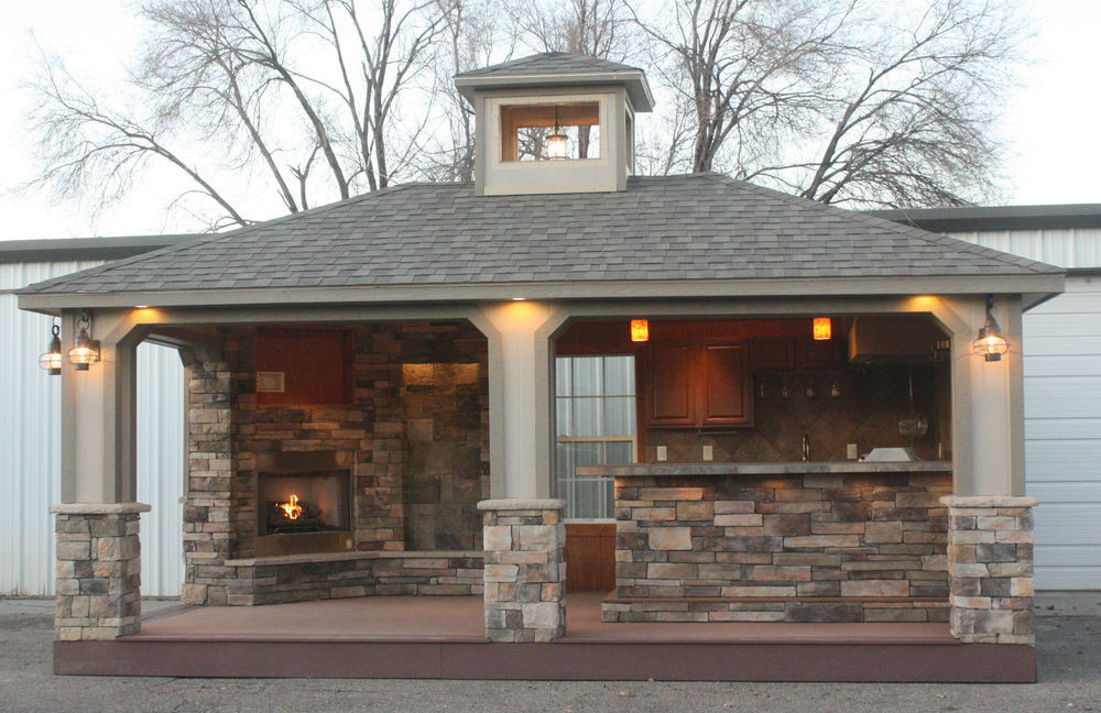 Backyard Built In Grill
 Outdoor Kitchen Sports Bar Built in Grill Outdoor