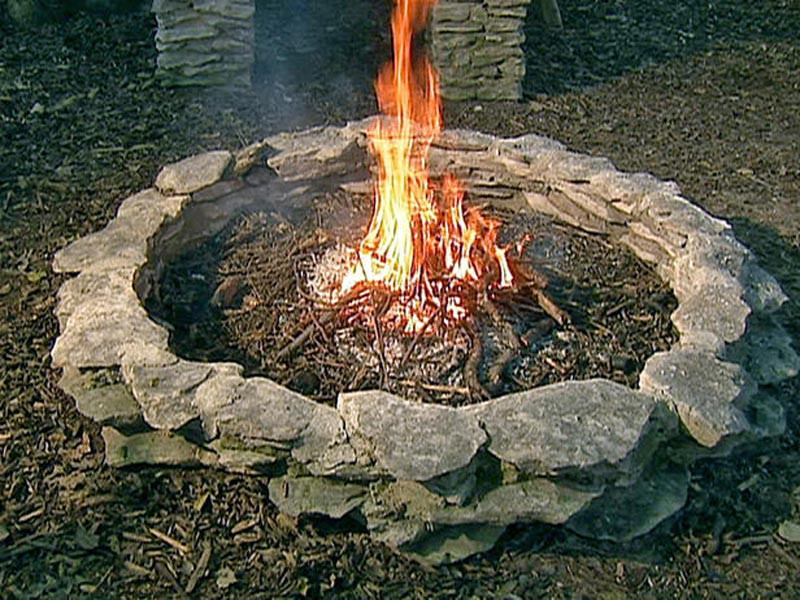 Backyard Camp Fire
 fire pit means a large party