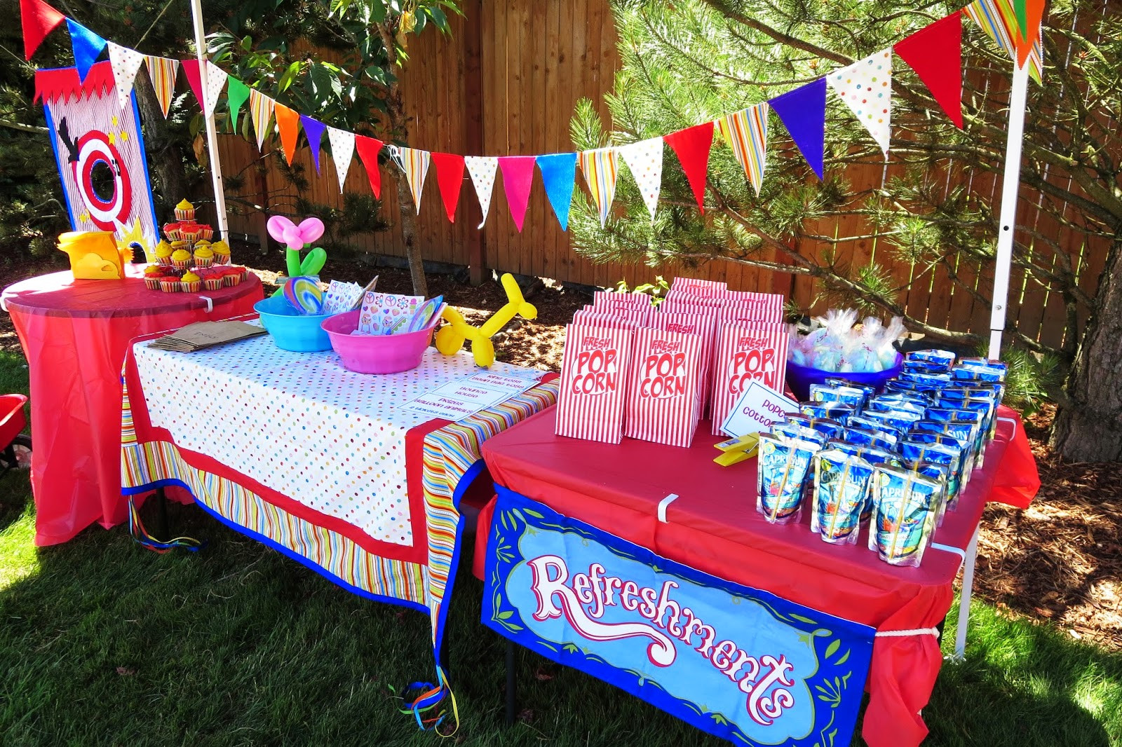 Backyard Circus Party Ideas
 Seriously Sabrina DIY backyard CARNIVAL Party Emily s