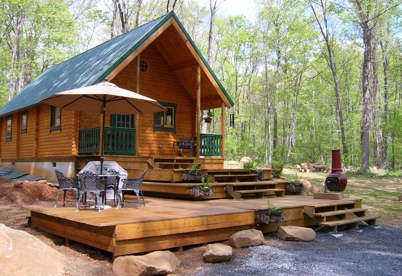 Backyard Cottage Kits
 Small Cabin Kits Vacationer Log Cabin